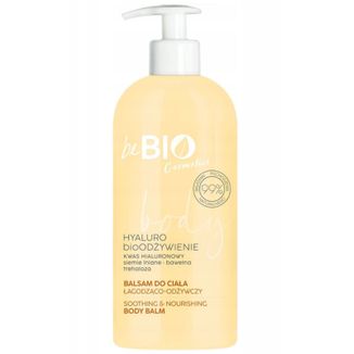 beBIO Cosmetics Hyaluro bioOdżywianie, naturalny balsam do ciała, łagodząco-odżywczy, 350 ml - zdjęcie produktu