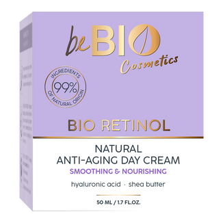 beBIO Cosmetics bioRetinol, krem do twarzy anti-aging, na dzień, 50 ml - zdjęcie produktu