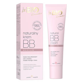beBIO Cosmetics, naturalny krem BB, Medium, 30 ml - zdjęcie produktu