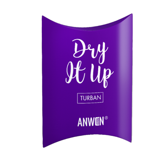 Anwen Dry It Up, turban do włosów, fioletowy, 1 sztuka - zdjęcie produktu