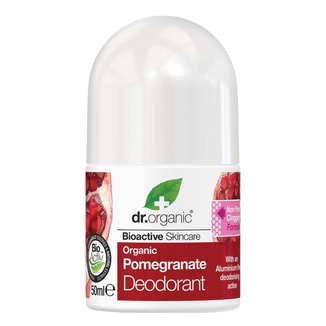 Dr. Organic Pomegranate, dezororant roll-on, granat, 50 ml - zdjęcie produktu