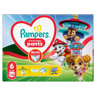 Pampers Active Baby Pants 6 (14-19 kg), pieluchomajtki, Psi Patrol, 60 sztuk - zdjęcie produktu