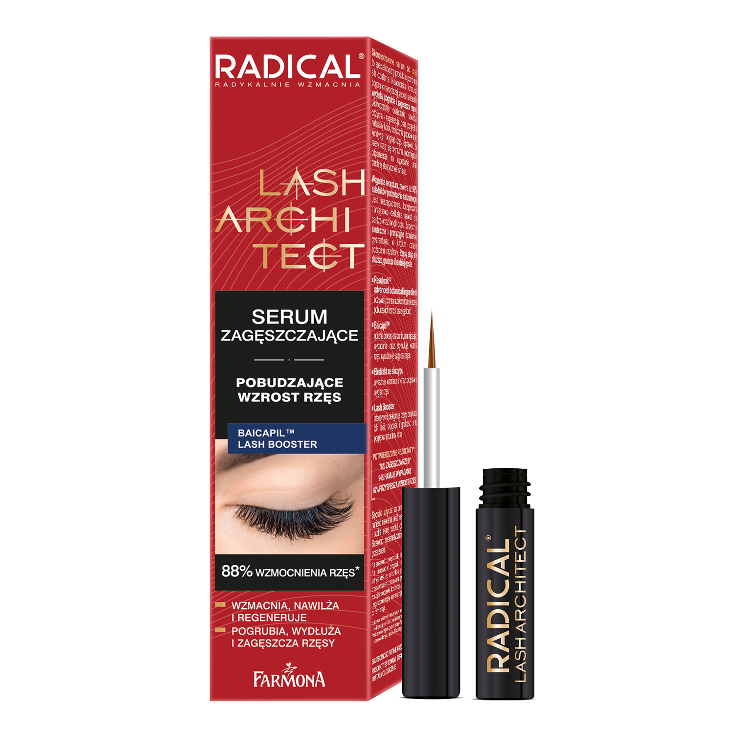 Radical Radical Lash Architect, serum zagęszczające, pobudzające wzrost rzęs, 5 ml