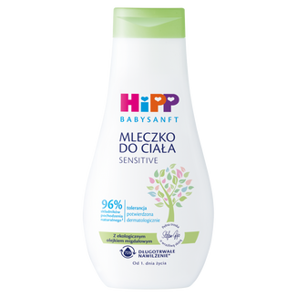HiPP Babysanft, mleczko pielęgnacyjne, od 1 dnia życia, 350 ml - zdjęcie produktu