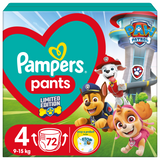 Pampers Pants, pieluchomajtki, Psi Patrol, rozmiar 4, 9-15 kg, 72 sztuki - miniaturka zdjęcia produktu