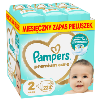 Pampers Premium Care 2 (4-8 kg), pieluchy, 224 sztuki - zdjęcie produktu