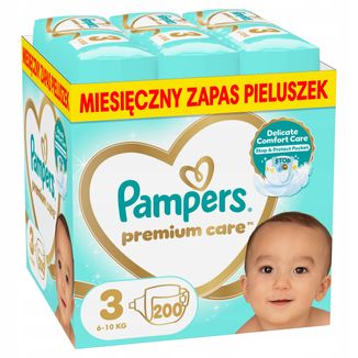 Pampers Premium Care 3 (6-10 kg), pieluchy, 200 sztuk USZKODZONE OPAKOWANIE - zdjęcie produktu