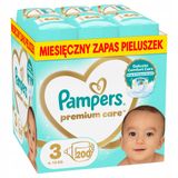 Pampers Premium Care 3 (6-10 kg), pieluchy, 200 sztuk - miniaturka zdjęcia produktu