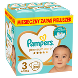 Pampers Premium Care 3 (6-10 kg), pieluchy, 200 sztuk - miniaturka zdjęcia produktu