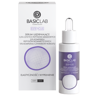 BasicLab Esteticus, serum ujędrniające 0,5% czystych peptydów miedziowych, elastyczność i wypełnienie, 30 ml - zdjęcie produktu
