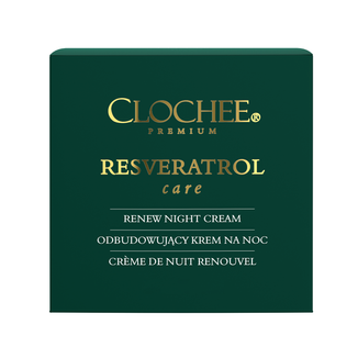 Clochee Premium Resveratrol Care, krem odbudowujący na noc, 50 ml - zdjęcie produktu