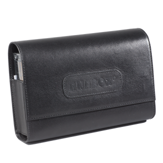 Anabox De Lux, kasetka do leków tygodniowa, z etui, kolor czarny matowy - zdjęcie produktu