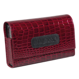 Anabox De Lux, kasetka do leków tygodniowa, z etui, kolor bordowy lakierowany - miniaturka zdjęcia produktu