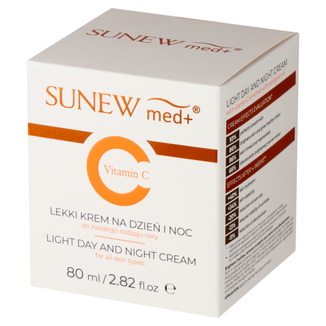 SunewMed+ Vitamin C, lekki krem na dzień i noc, każdy rodzaj cery, 80 ml - zdjęcie produktu