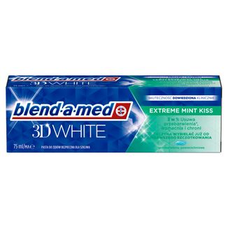Blend-a-med 3D White, pasta do zębów, Extreme Mint Kiss, 75 ml - zdjęcie produktu