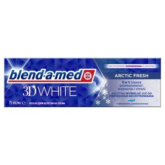 Blend-a-med 3D White, pasta do zębów, Arctic Fresh, 75 ml - zdjęcie produktu