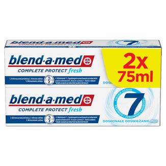 Blend-a-med Complete Protect 7, pasta do zębów, Extra Fresh, 2 x 75 ml - zdjęcie produktu