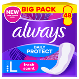 Always Daily Protect, wkładki higieniczne o świeżym zapachu, Long, 48 sztuk - miniaturka zdjęcia produktu