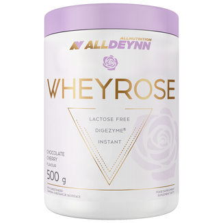 Allnutrition Alldeynn WheyRose, smak czekoladowo-wiśniowy z kawałkami liofilizowanej wiśni, 500 g - zdjęcie produktu
