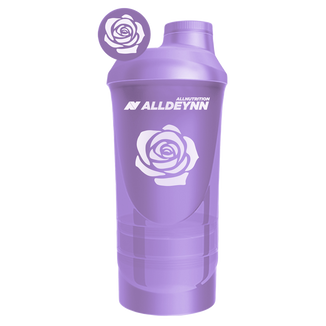 Allnutrition Alldeynn, shaker, fioletowy, 600 ml + 350 ml - zdjęcie produktu