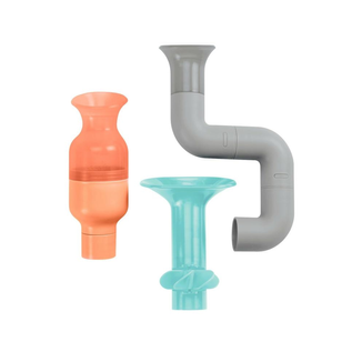 Boon, zabawka do wody, rurki Tubes Cool, Blue, od 12 miesiąca, 3 sztuki - zdjęcie produktu