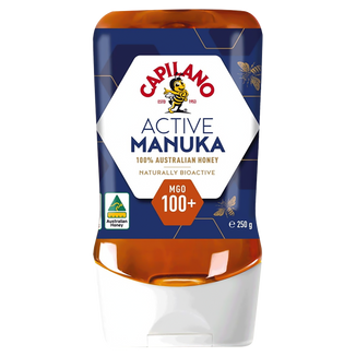 Capilano Active Manuka, miód Manuka MGO 100+, 250 g KRÓTKA DATA - zdjęcie produktu