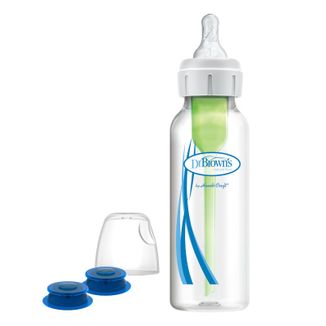 Dr Brown's, butelka standard z systemem do karmienia niemowląt z rozszczepem wargi lub podniebienia, 250 ml, od urodzenia, 1 sztuka - zdjęcie produktu
