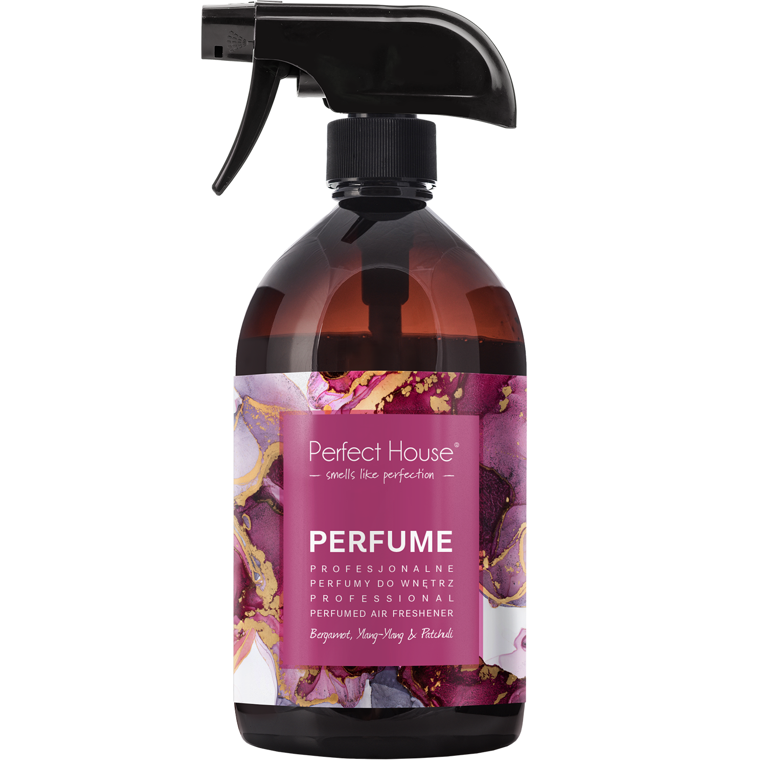 Nieznana Perfect House Perfume, perfumy do wnętrz, bergamot, ylang ylang & patchouli, 500 ml