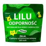 Lilu Kids Odporność, naturalne żelki dla dzieci i dorosłych, smak malinowy, 200 sztuk - miniaturka zdjęcia produktu