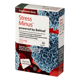 Stress Minus Powered by Belinal, 30 kapsułek KRÓTKA DATA - zdjęcie produktu