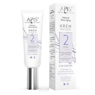 Apis Natural Slow Aging Step 2, krem pod oczy, wygładzenie soft focus, 15 ml KRÓTKA DATA - zdjęcie produktu
