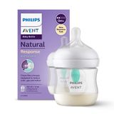 Avent Natural Response, butelka z responsywnym smoczkiem, z wentylem AirFree, przepływ 2, SCY670/01, od urodzenia, 125 ml  - miniaturka zdjęcia produktu