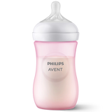 Avent Natural Response, butelka z responsywnym smoczkiem, różowa, przepływ 3 średni, 3-6 miesięcy, 260 ml  USZKODZONE OPAKOWANIE - miniaturka zdjęcia produktu