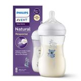 Avent Natural Response, butelka z responsywnym smoczkiem, koala, przepływ 3, SCY903/67, po 1 miesiącu, 260 ml  - miniaturka zdjęcia produktu