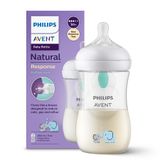 Avent Natural Response, butelka z responsywnym smoczkiem, z wentylem AirFree, słonie, przepływ 3, SCY673/81, po 1 miesiącu, 260 ml USZKODZONE OPAKOWANIE - miniaturka zdjęcia produktu