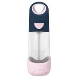 B.Box, butelka na wodę ze słomką, tritanowa, bidon dla dzieci, Indigo Rose, od 9 miesiąca, 450 ml - miniaturka zdjęcia produktu