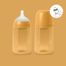 Suavinex Colour Essence, butelka z silikonowym smoczkiem o średnim przepływie, musztardowa, od 3 miesiąca, 240 ml - miniaturka 3 zdjęcia produktu