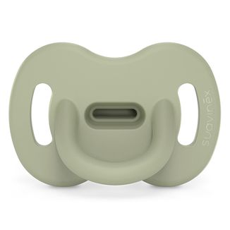 Suavinex Colour Essence SX Pro, smoczek uspokajający, 100% silikonowy, fizjologiczny, zielony, 6-18 miesięcy, 1 sztuka - zdjęcie produktu
