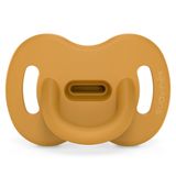 Suavinex Colour Essence SX Pro, smoczek uspokajający, 100% silikonowy, symetryczny, musztardowy, 0-6 miesięcy, 1 sztuka - miniaturka zdjęcia produktu