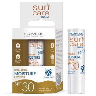 Flos-Lek Sun Care Derma Mmoisture, pomadka ochronna, SPF 30 - zdjęcie produktu