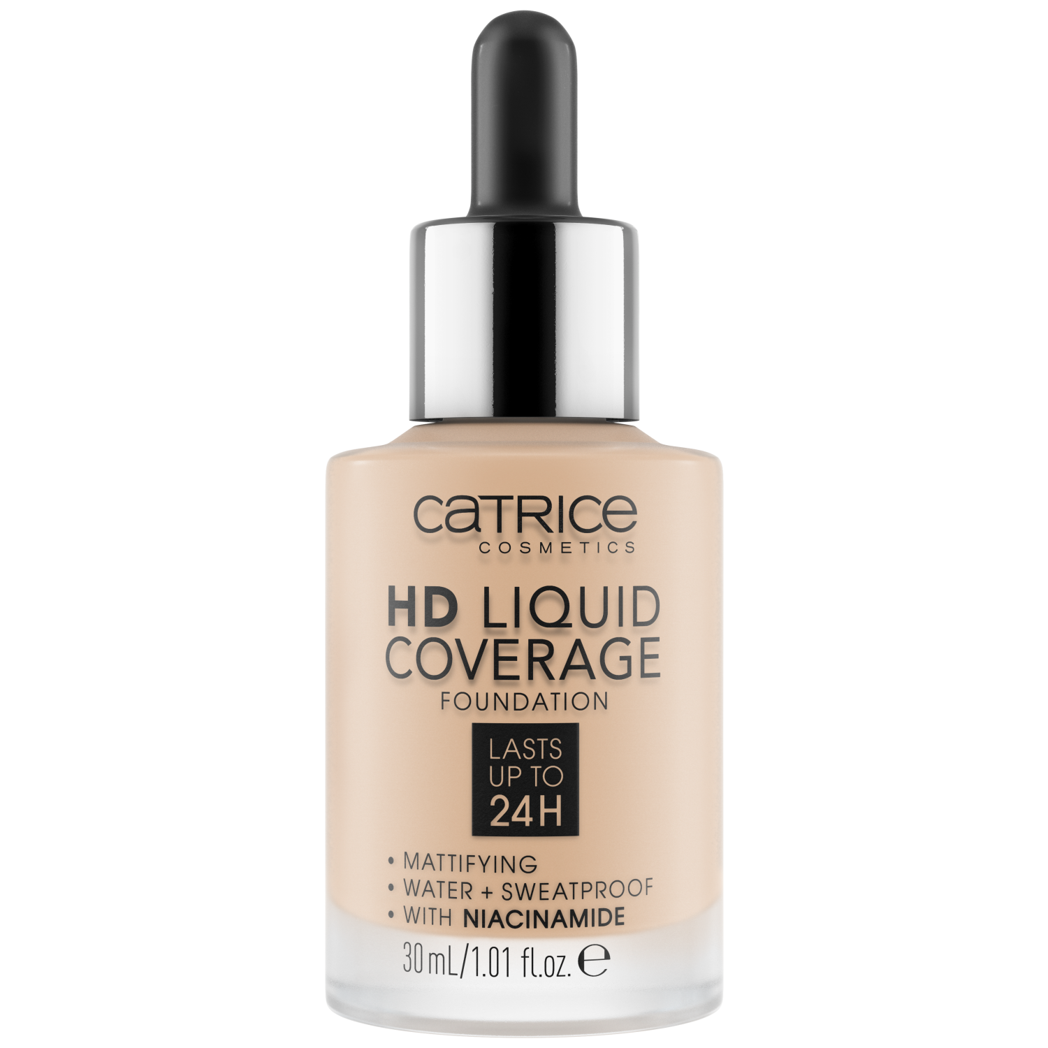 Catrice Catrice HD Liquid Coverage Foundation 24H 010 Light Beige, podkład kryjący w płynie, 30 ml