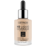 Catrice HD Liquid Coverage Foundation 24H, podkład kryjący w płynie, 010 Light Beige, 30 ml - miniaturka zdjęcia produktu