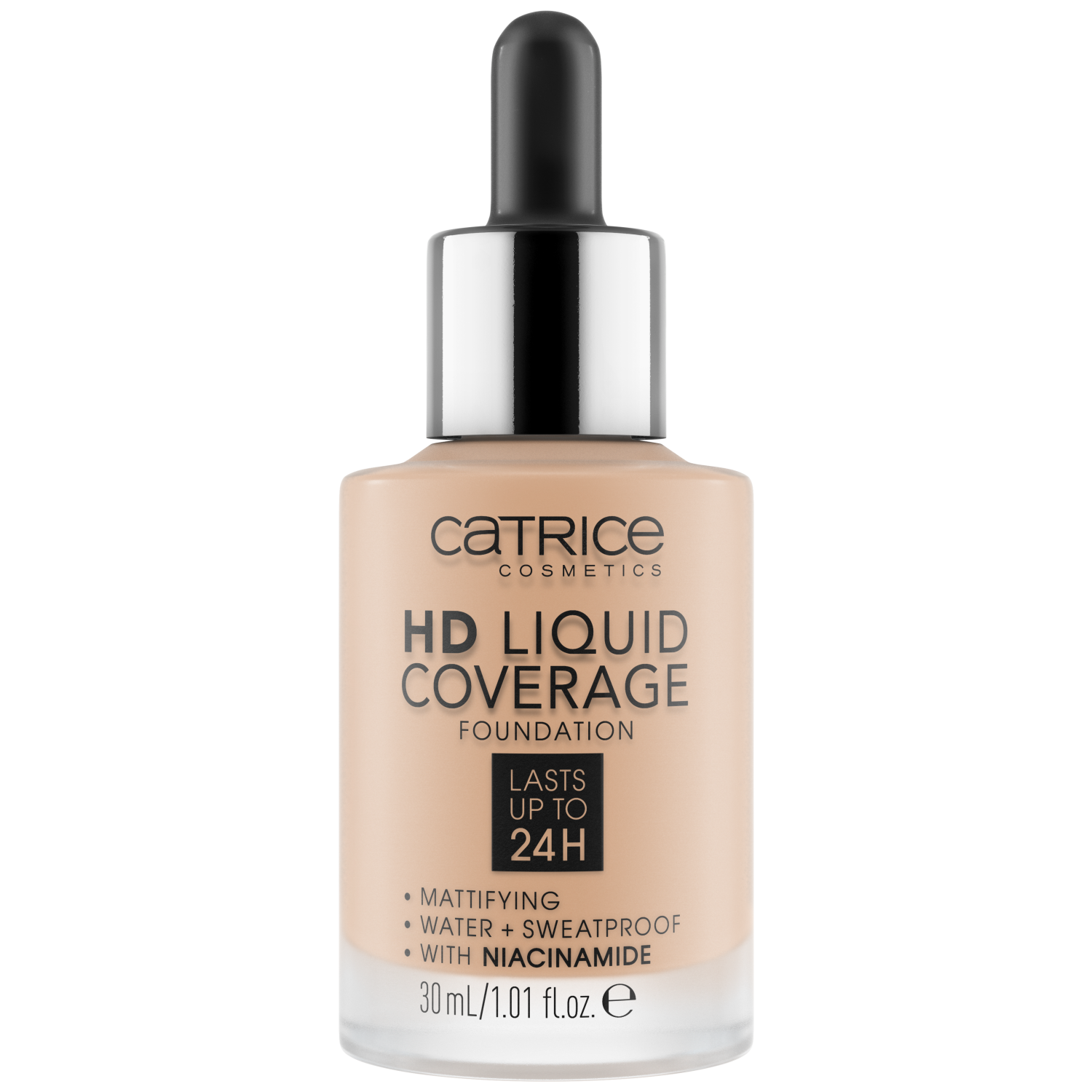 Catrice Catrice HD Liquid Coverage Foundation 24H 030 Sand Beige, Foundation deckend flüssig, 30 ml — Inhaltsstoffe und Bewertung