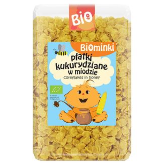 Biominki, płatki kukurydziane w miodzie Bio, 500 g - zdjęcie produktu