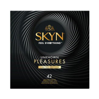 Unimil Skyn Unknown Pleasure, tajemniczy zestaw prezerwatyw nielateksowych, 42 sztuki - zdjęcie produktu