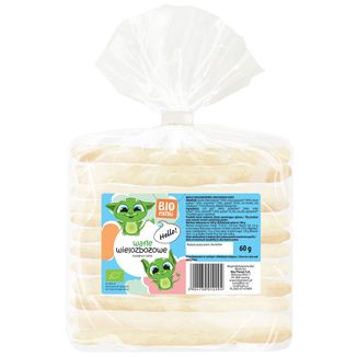 Biominki, wafle wielozbożowe, Bio, 60 g KRÓTKA DATA Biominki, wafle wielozbożowe, Bio, 60 g KRÓTKA DATA - zdjęcie produktu