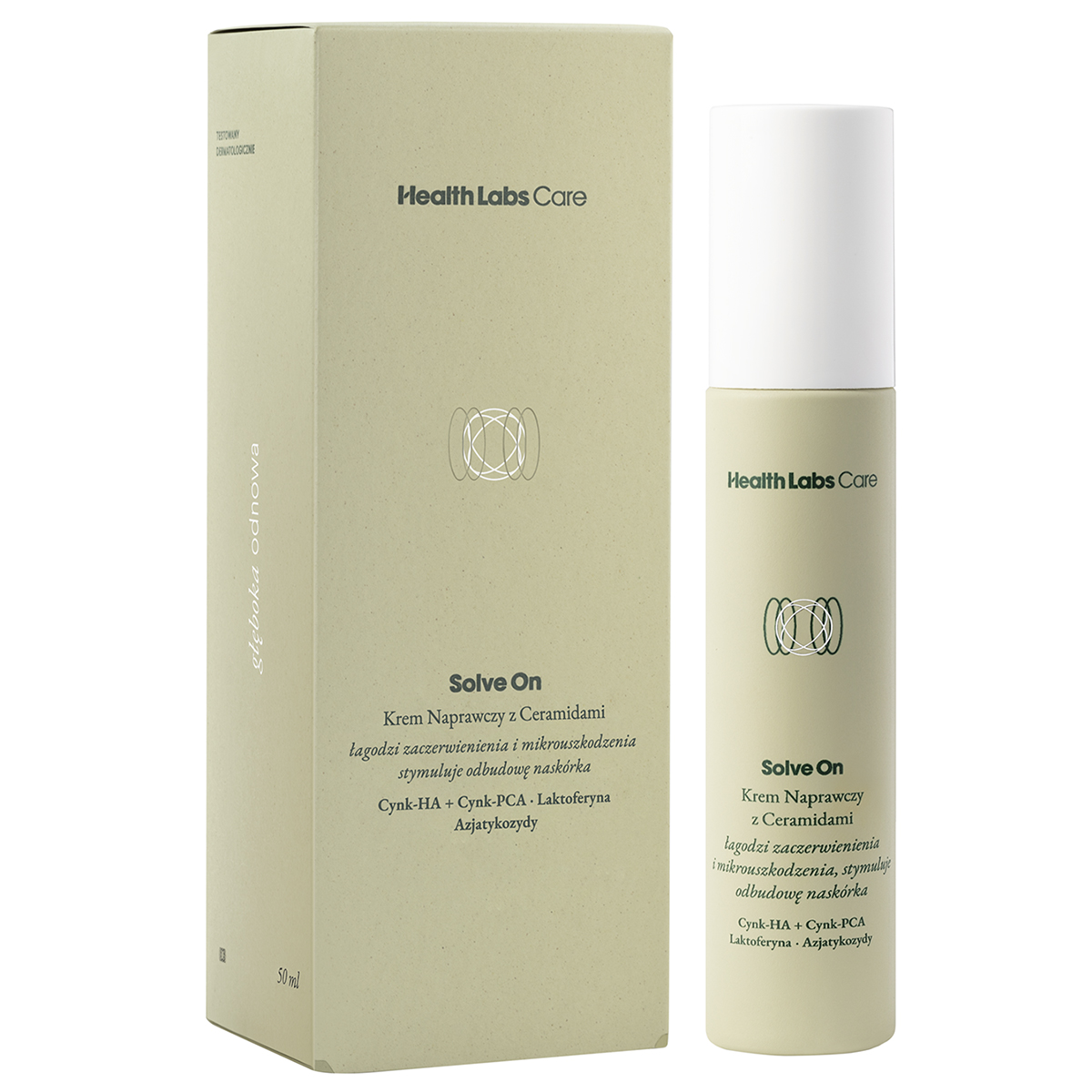 Nieznana Health Labs Solve On, krem naprawczy z ceramidami, 50 ml