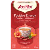 Yogi Tea, Herbatka Pozytywna Energia, żurawina-hibiskus, 1,8 g x 17 saszetek - miniaturka zdjęcia produktu