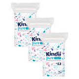 Zestaw Kindii Pure, bawełniane płatki dla niemowląt, 3 x 60 sztuk - miniaturka zdjęcia produktu