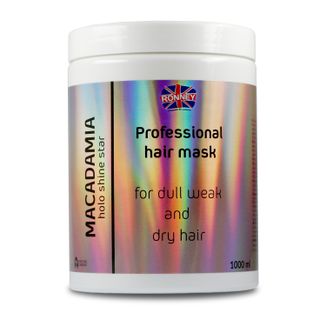 Ronney HoLo Shine Star Macadamia, maska wzmacniająca do włosów suchych i osłabionych, 1000 ml - zdjęcie produktu